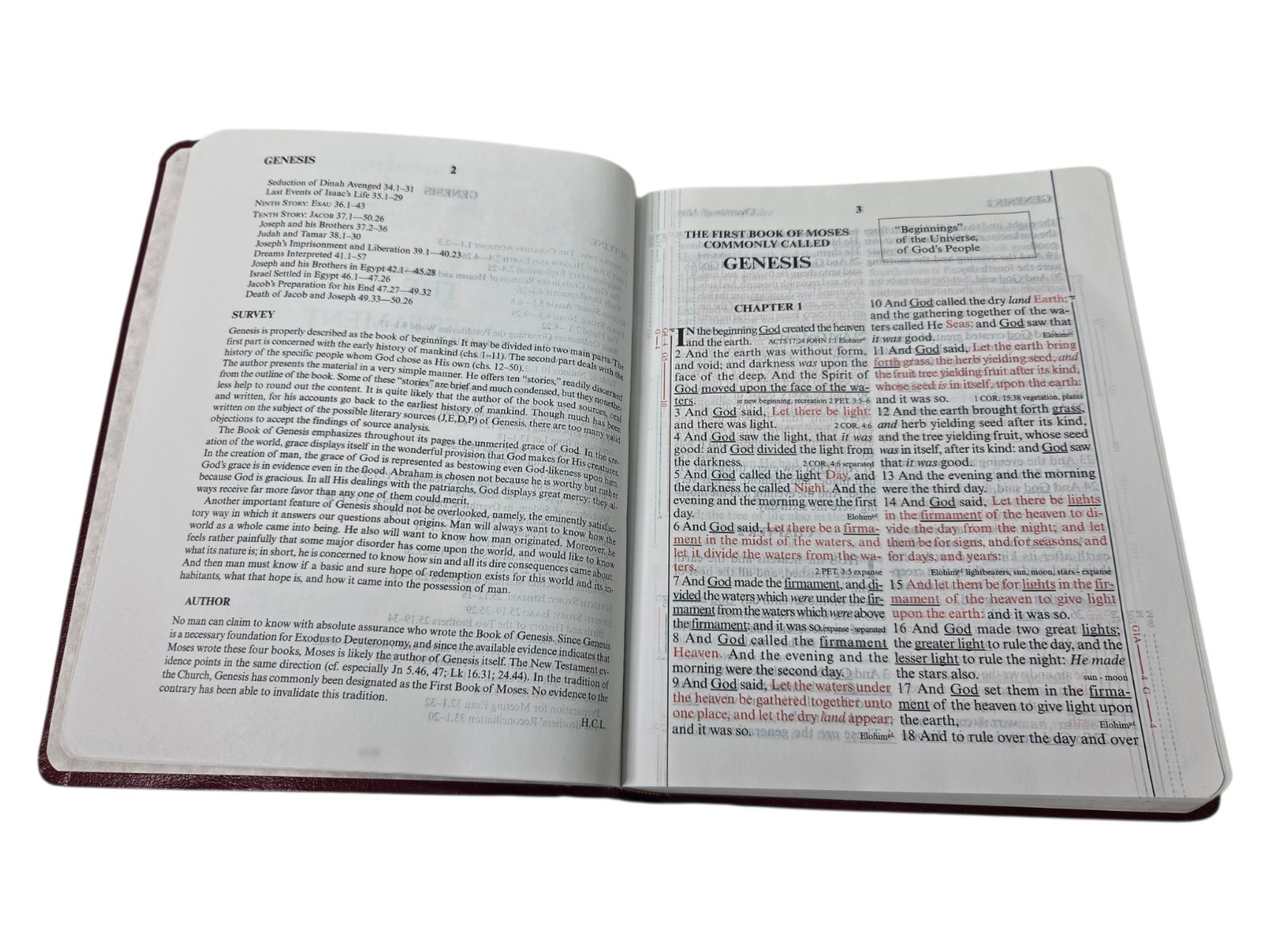 God&rsquo;s Holy Bible KJV Special Margin Edition LARGE PRINT 1999 Burgundy Red Letter