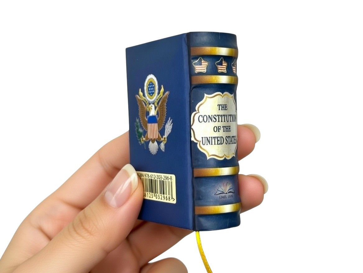 The Constitution of the United States mini book 2.50&Prime; H in English and Spanish