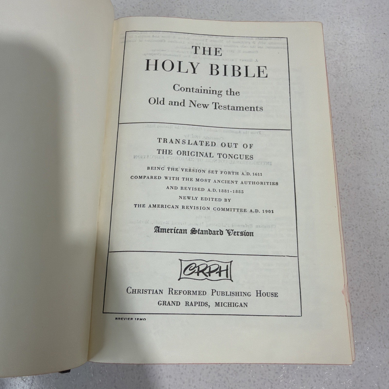 Antique Thomas Nelson & Sons Holy Bible Standard American Edition 1901 Black 7in