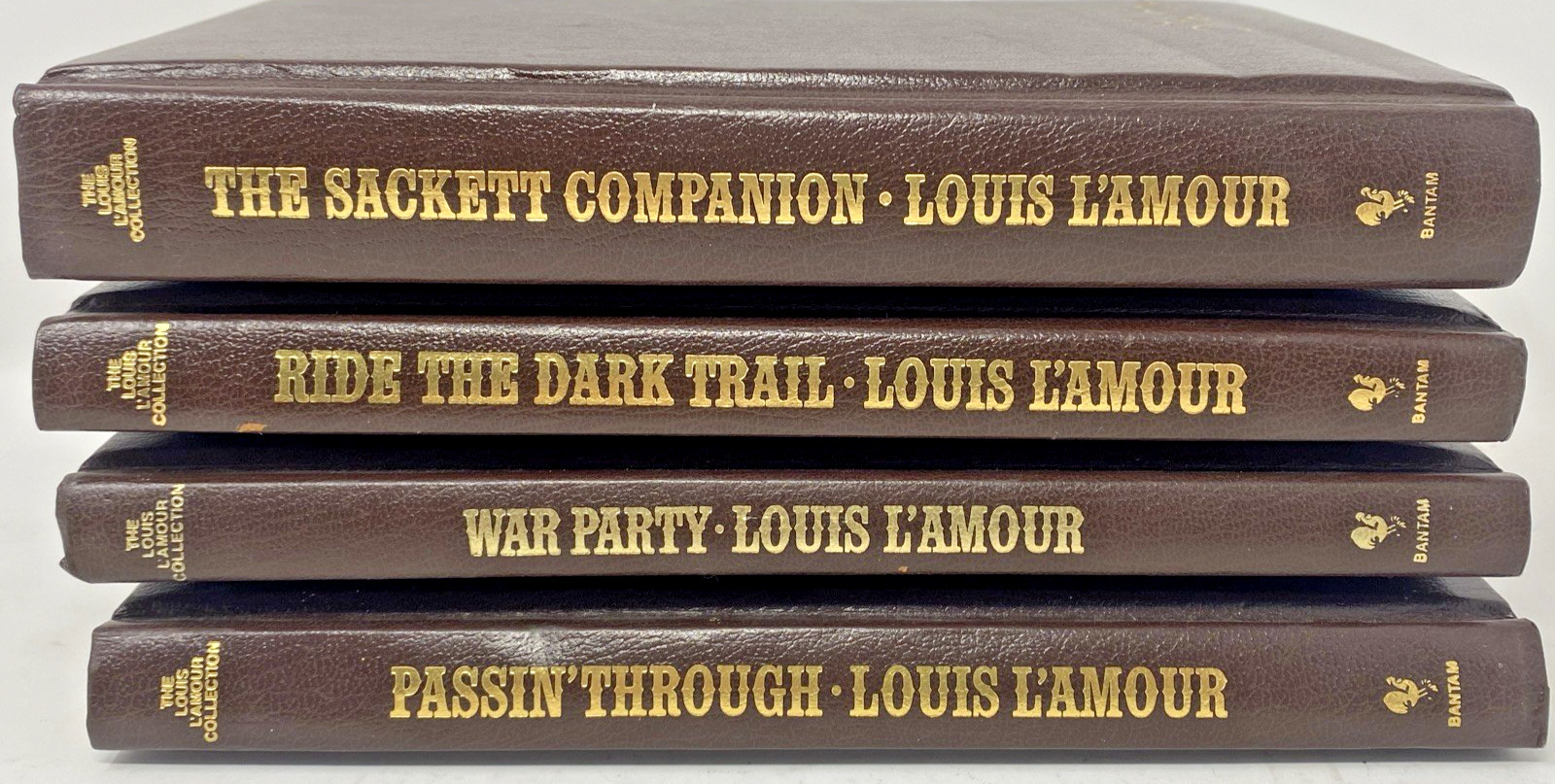Louis L&rsquo;Amour Lot of 4~ Imitation Leather Excellent Condition~ Bantam Books