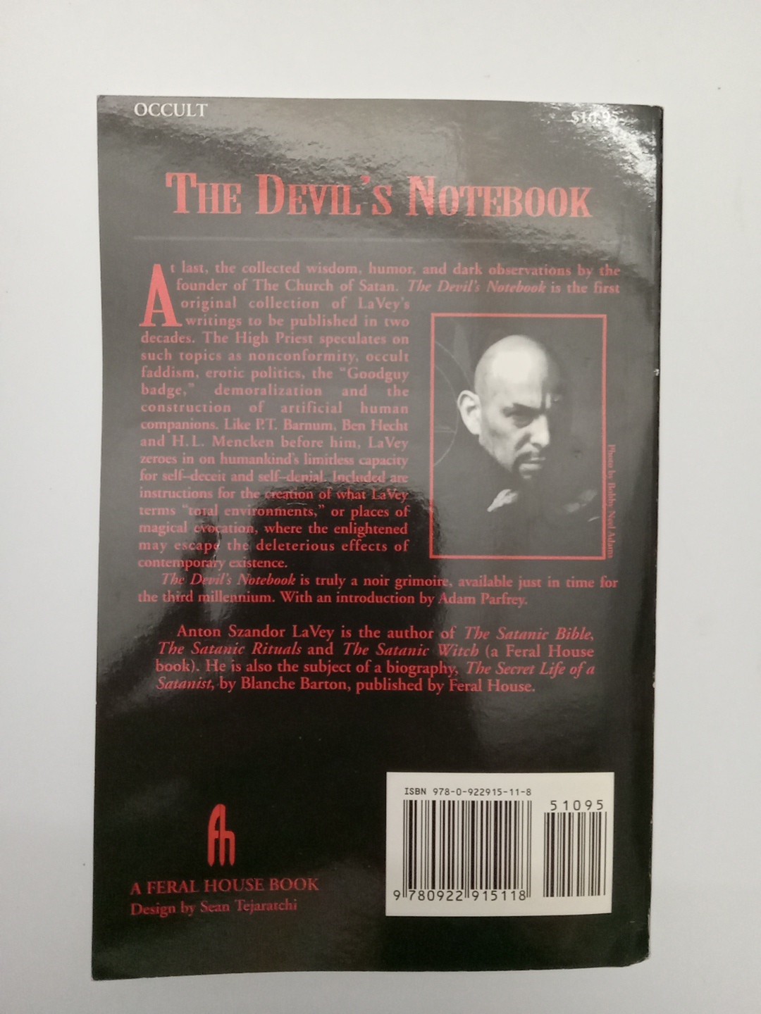 Devil&rsquo;s Notebook by Anton Szandor LaVey (2000, Trade Paperback)