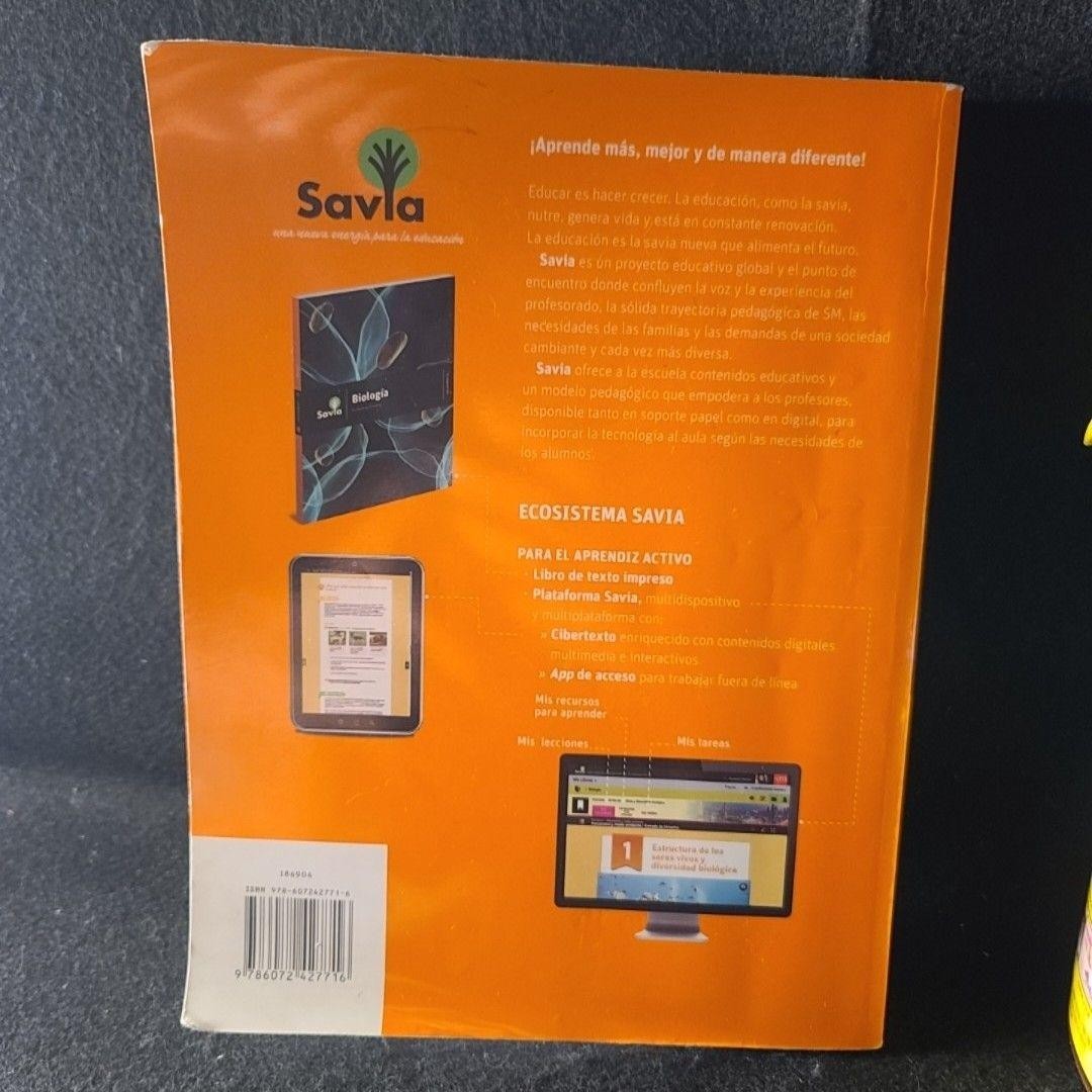 Zayil Salazar Campos Biología Savia SM 2018 Paperback Spanish Activity Book