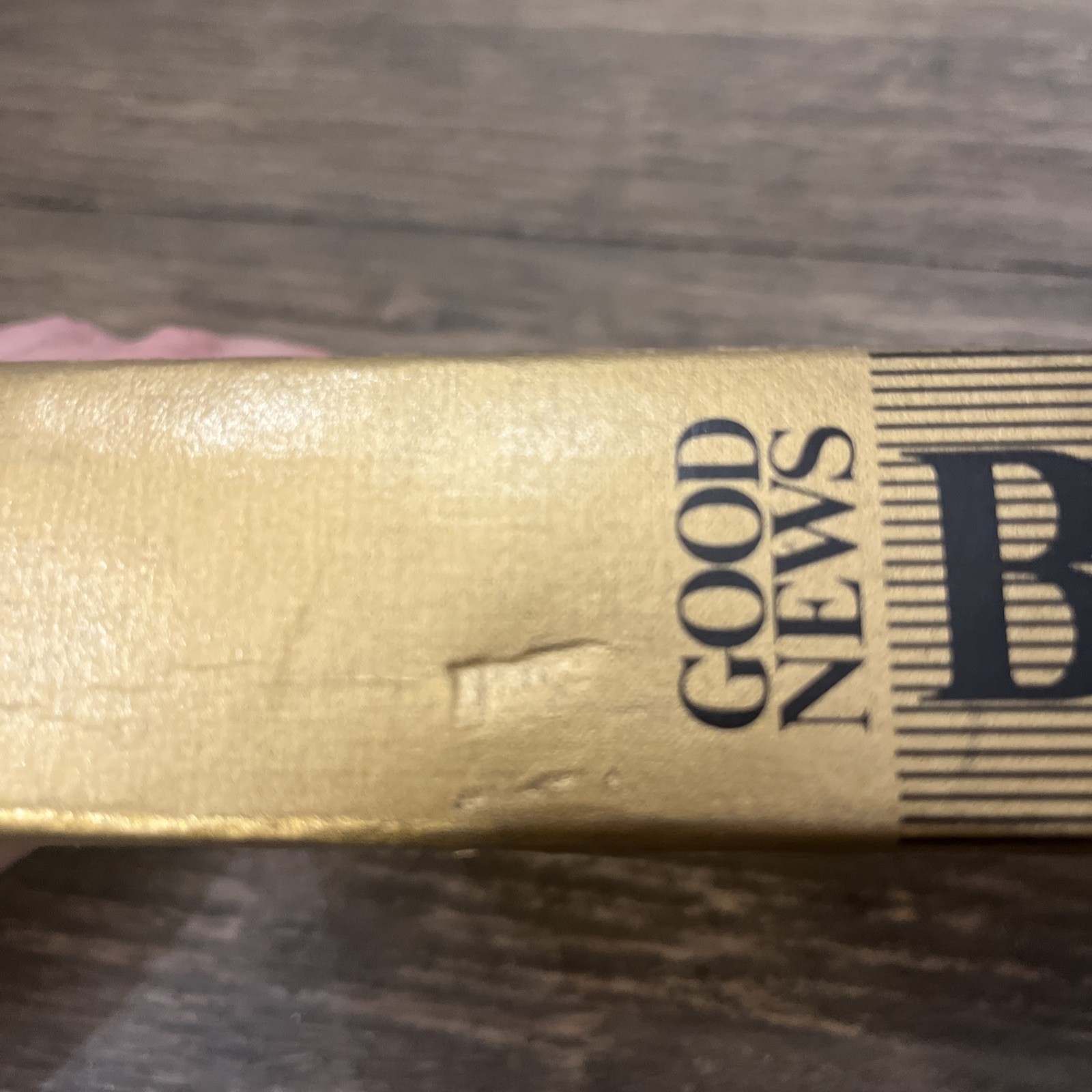Vtg 1976 Good News Bible Today&rsquo;s English Version Gold Hardcover 480 Pages
