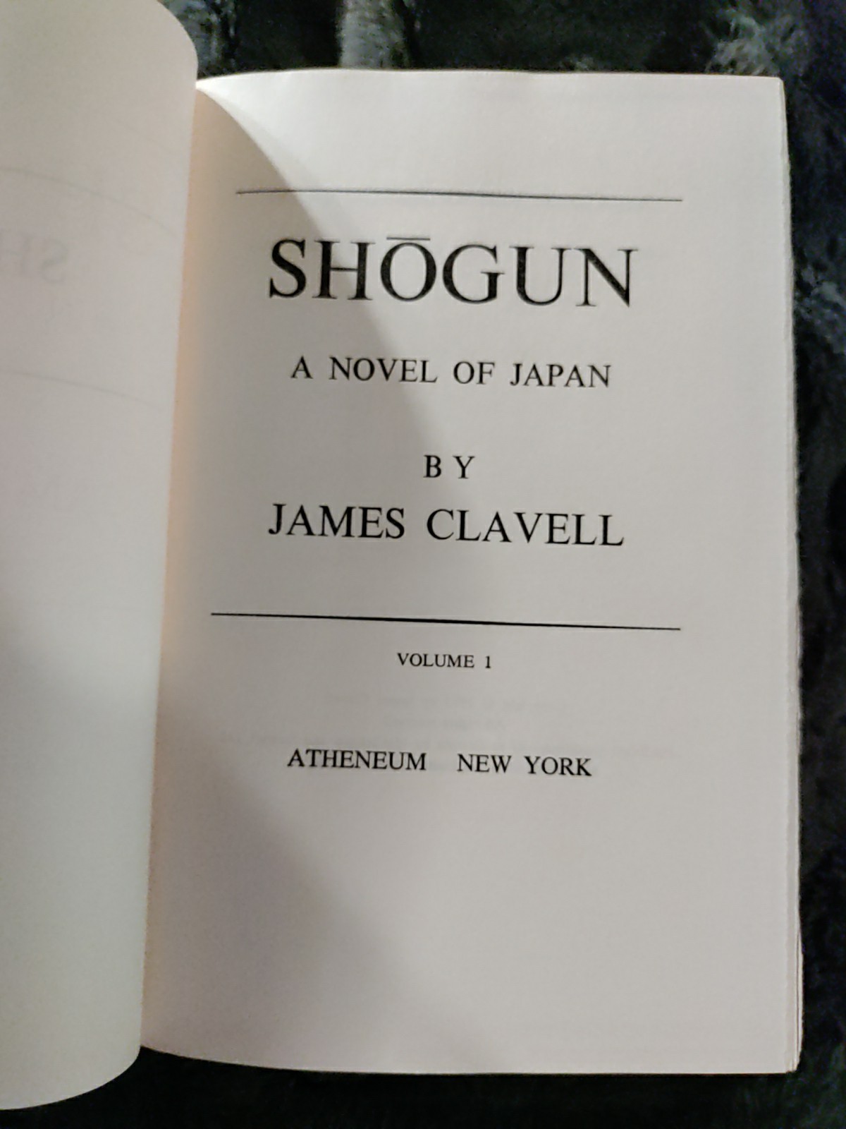 1975 First Edition Shogun Set Of Volume 1 & 2 James Clavell BCE FIRST PRINT RARE