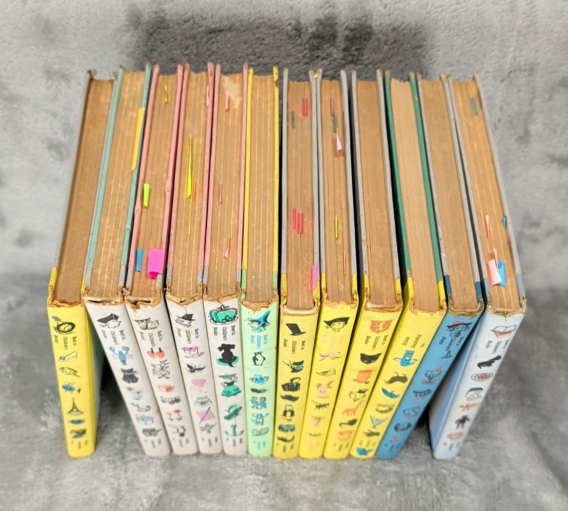 12 Best In Children&rsquo;s Books hardcover Vintage 1950s, Multiple Stories GUC