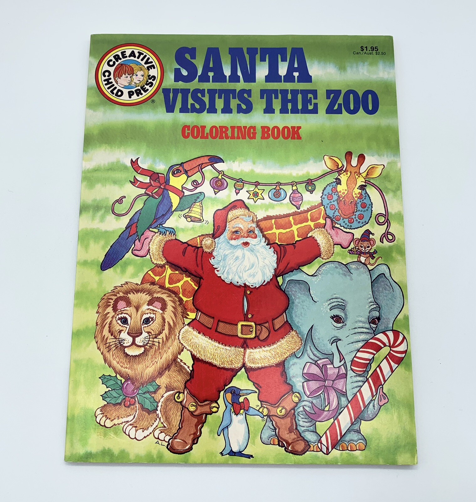 Vintage Coloring Books Lot 1980&rsquo;s & 1990s Sesame Street Santa Animals NOS & USED