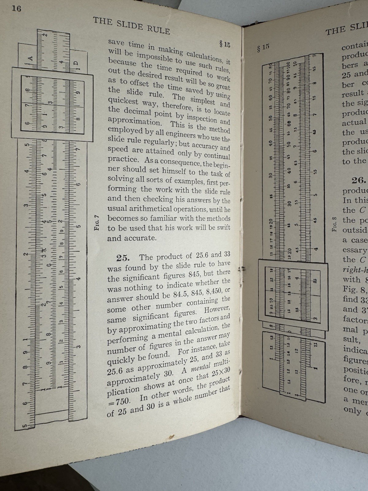 Antique The Slide Rule How To Use It Book Ex Libre 1924 Plattsburg Barracks NY