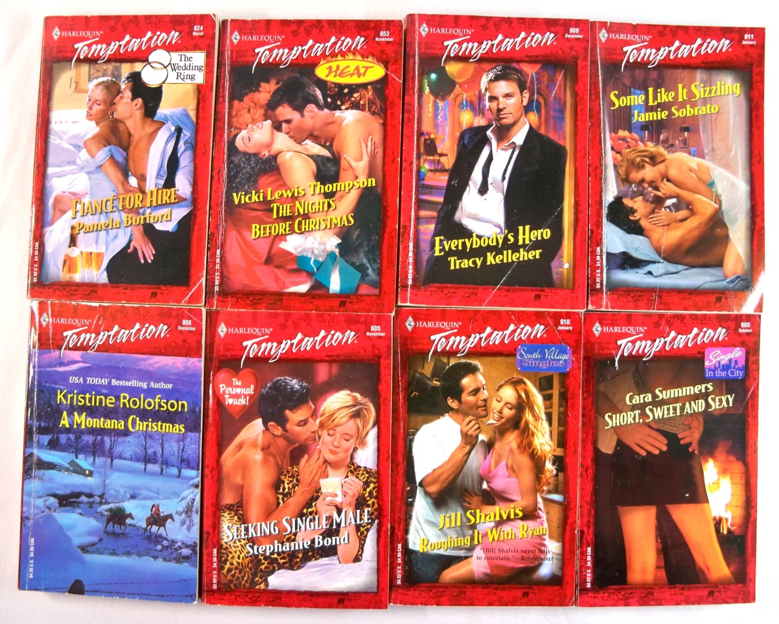 Lot of 48 Vintage Harlequin/Silhouette &lsquo;Desire&rsquo; & &lsquo;Temptation&rsquo; Series Paperbacks