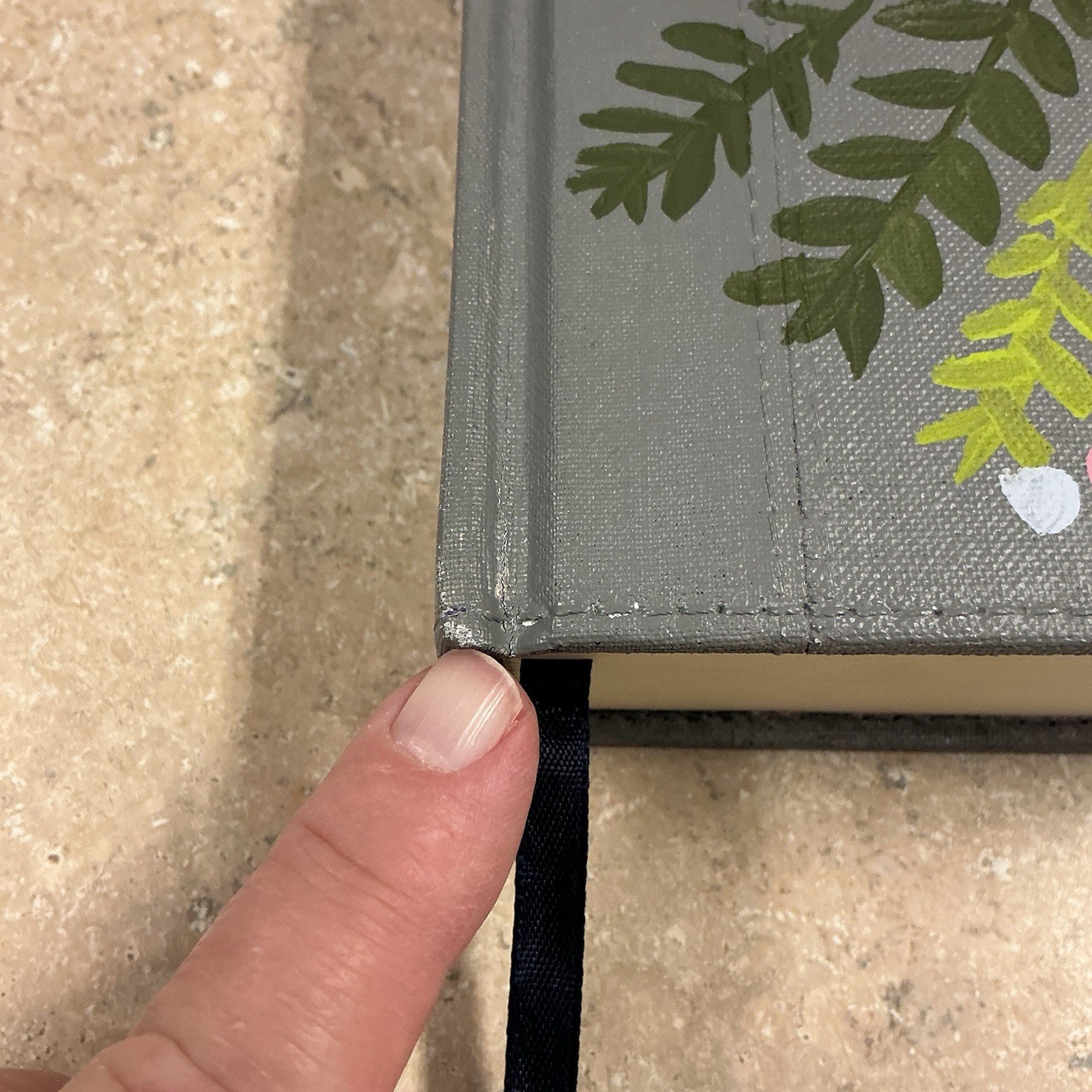 Hand Painted Bible / Double Column Journaling Bible NIV , Floral Be Still