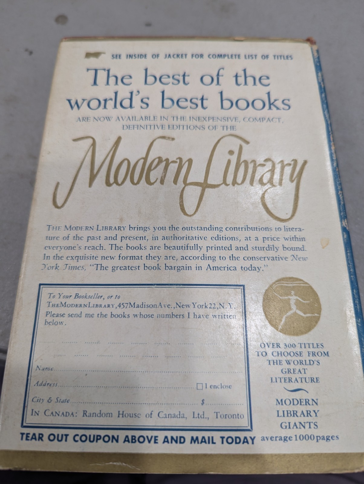 Swann&rsquo;s Way Proust Modern Library 1928 Edition