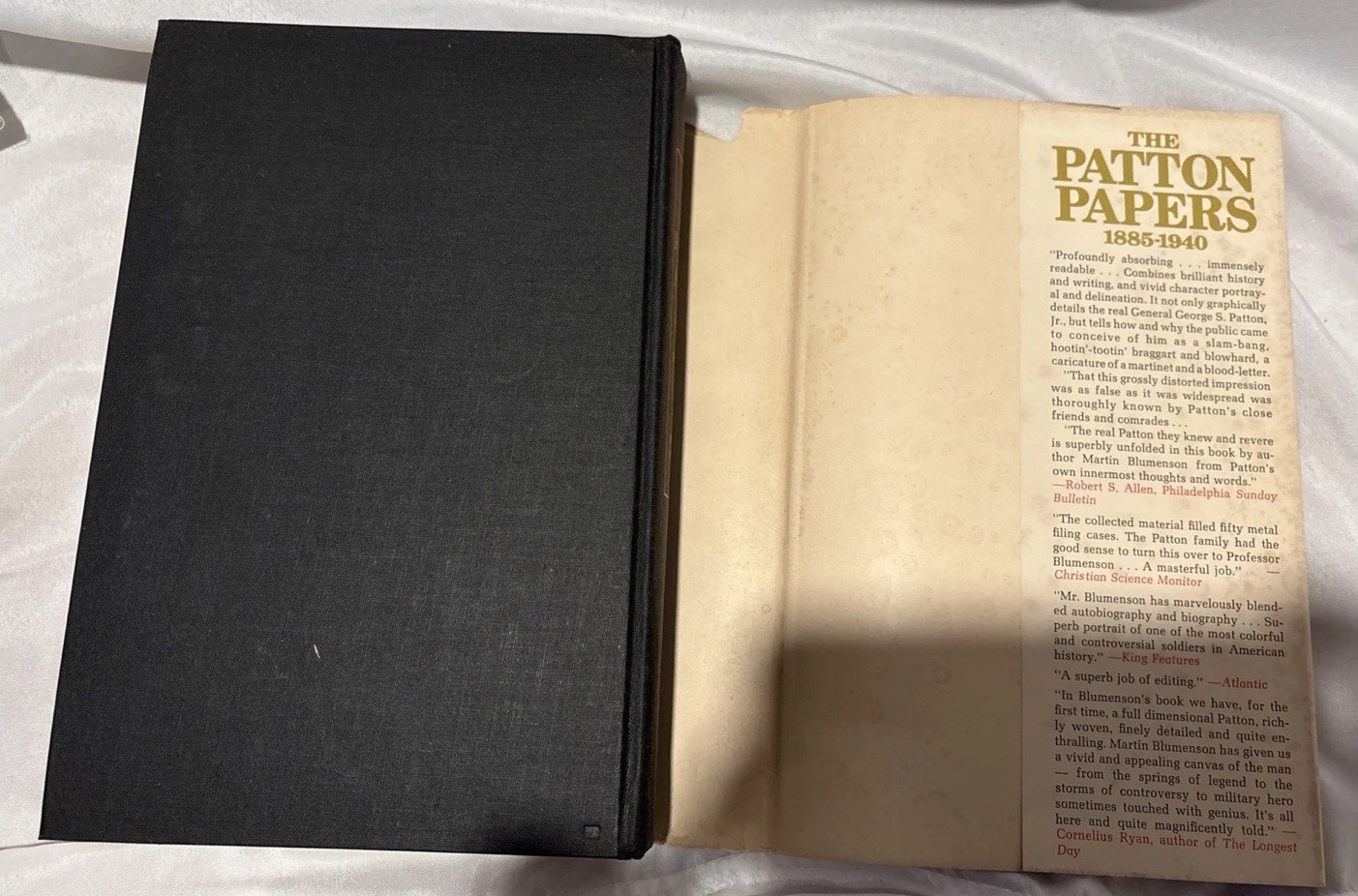 The Patton Papers 1940-1945 by Martin Blumenson 1974 1st Printing HD/DJ