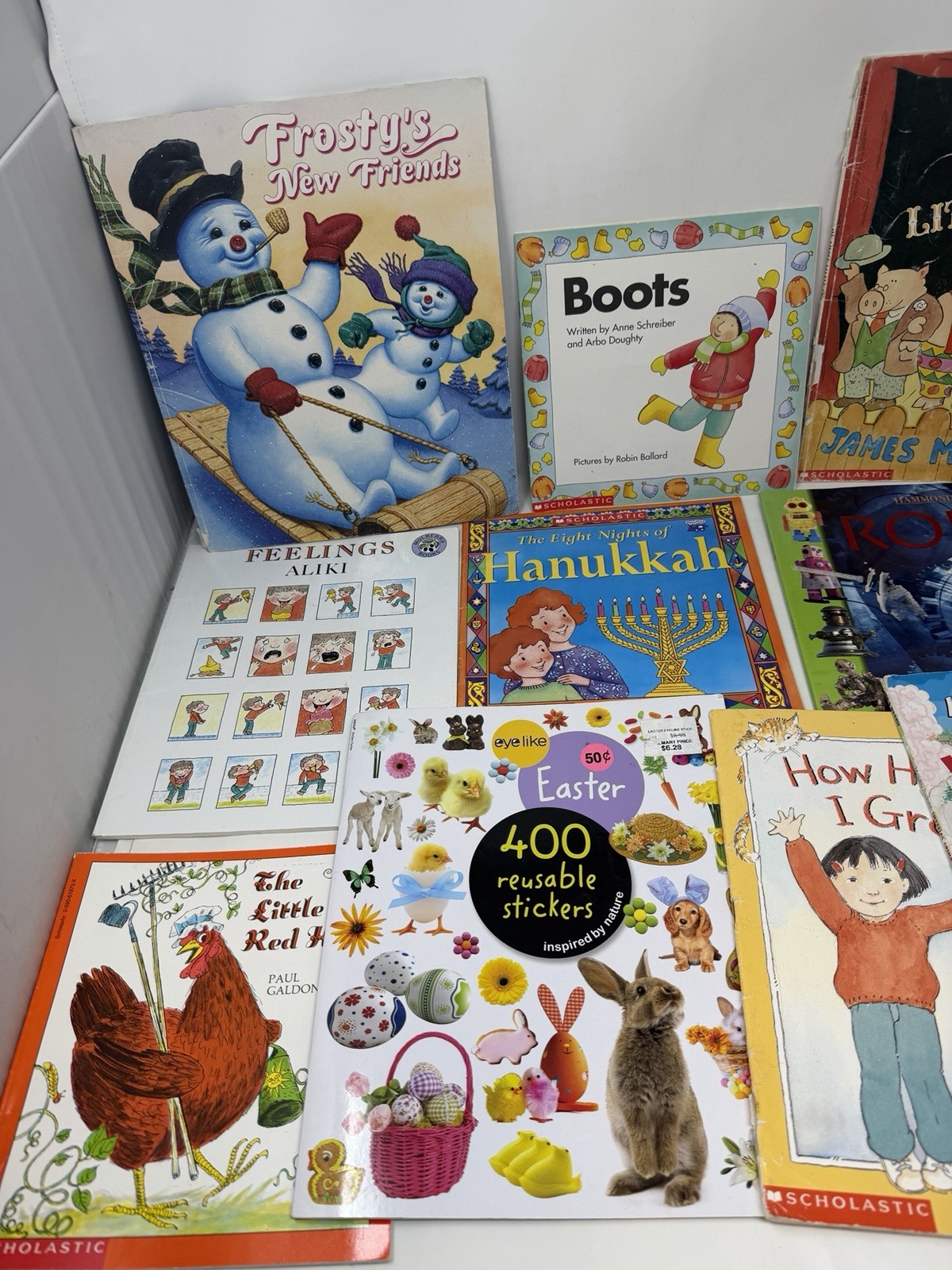 Children&rsquo;s Scholastic Picture Books Kids Paperback Storybook Storytime Lot of 12