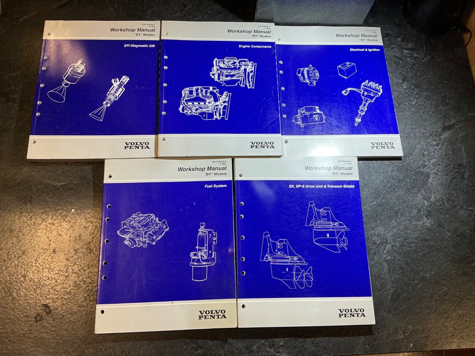 1998 Volvo Penta « BY » Factory Workshop Manual 3.0L, 4.3L, 5.0L, 5.7L, 7.4L, 8.2L