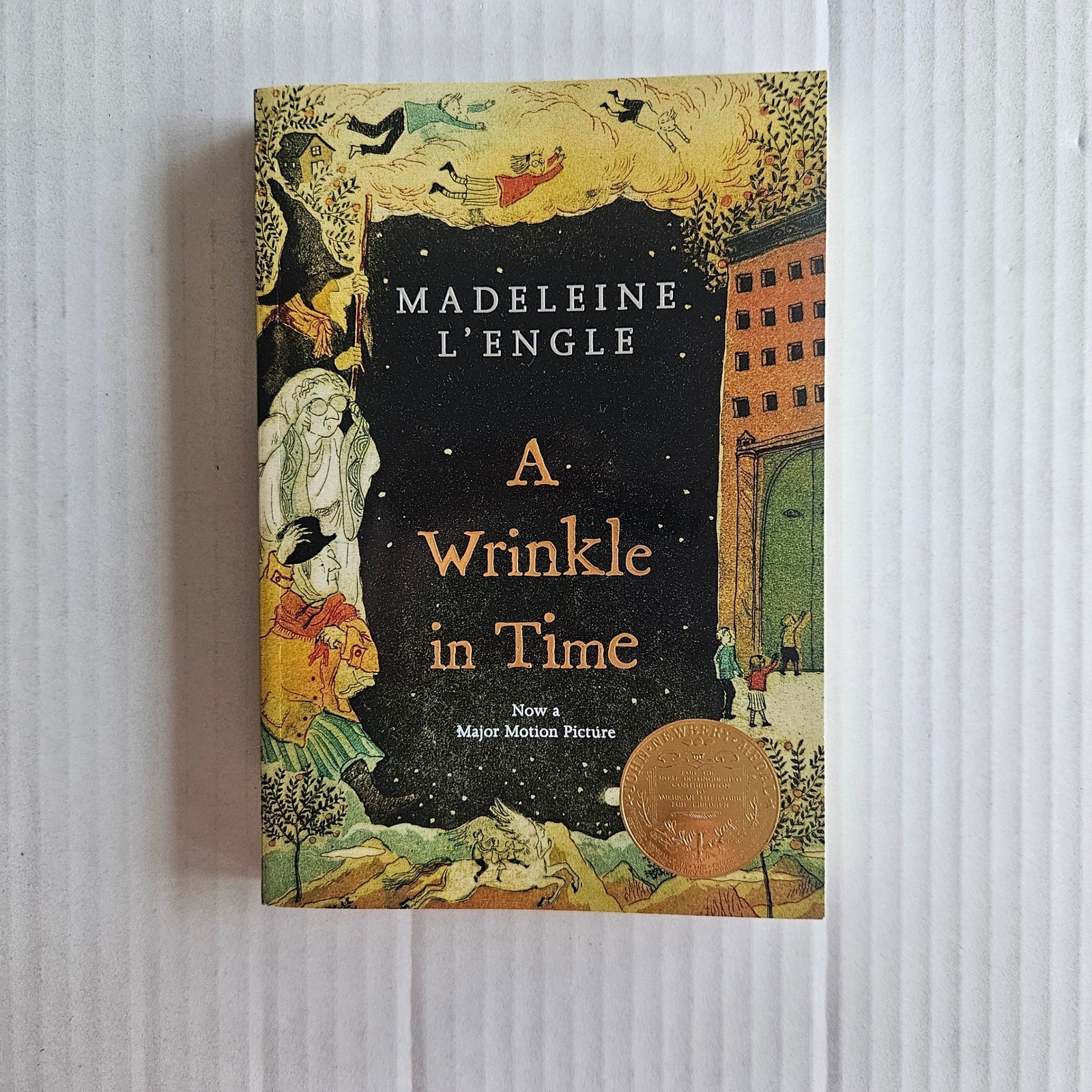 A Wrinkle in Time Madeleine L&rsquo;Engle Paperback Newbery Medal 9780312367541