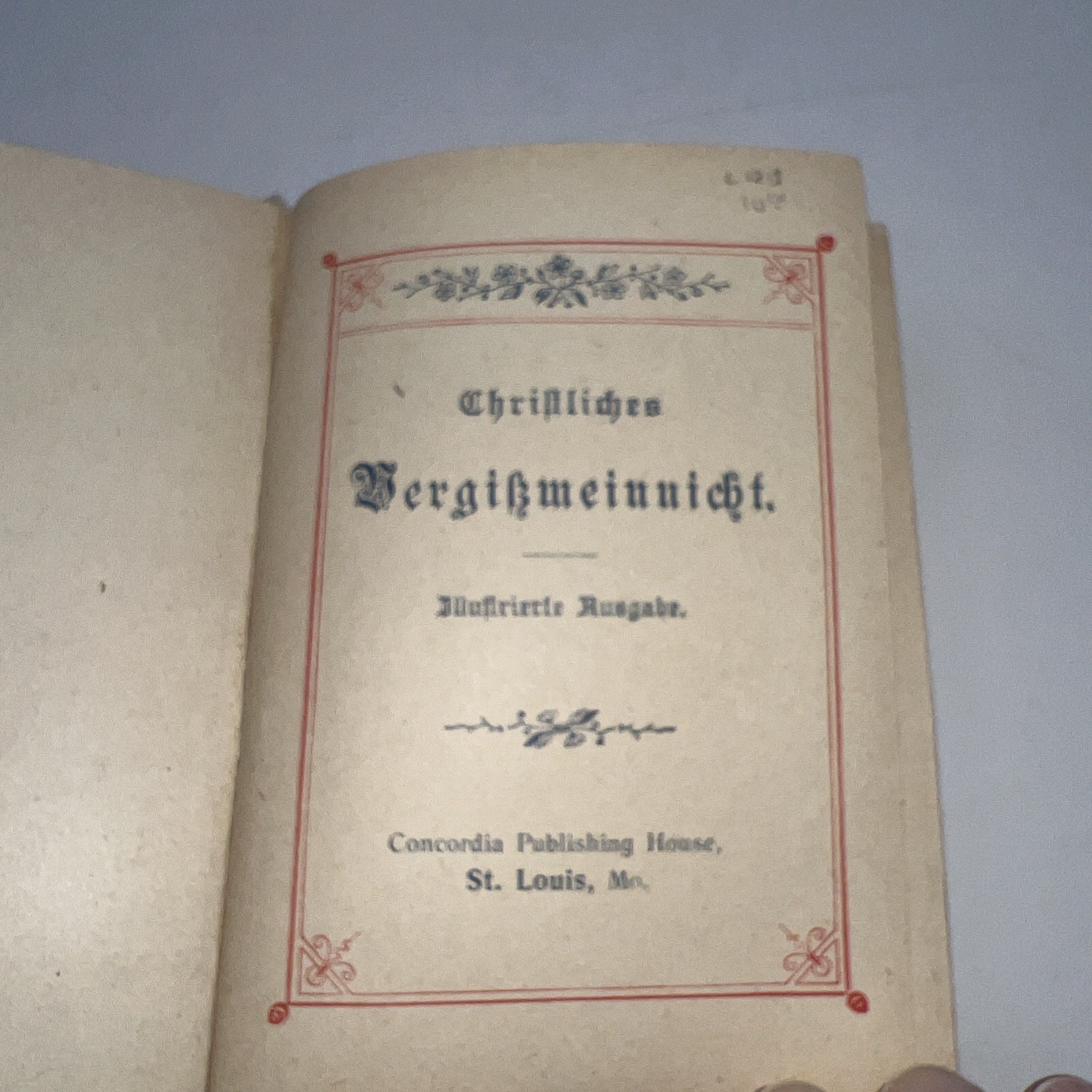 Vintage Forget Me Not German Prayer Book « Christliches Vergissmeinnicht »
