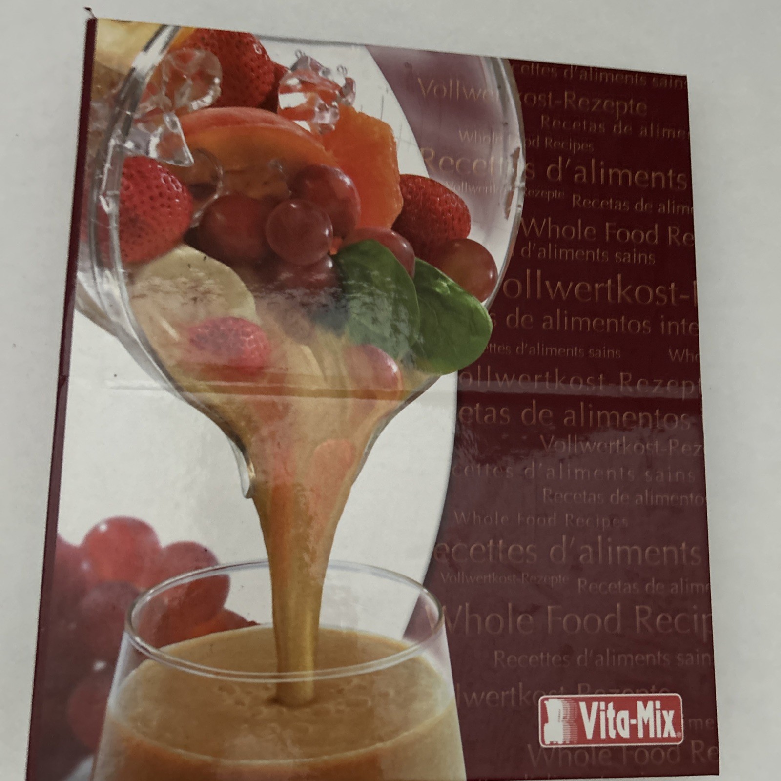 Vita-Mix Owner&rsquo;s Manual + Cookbook Recipes Instructions Binder w Built-In Stand