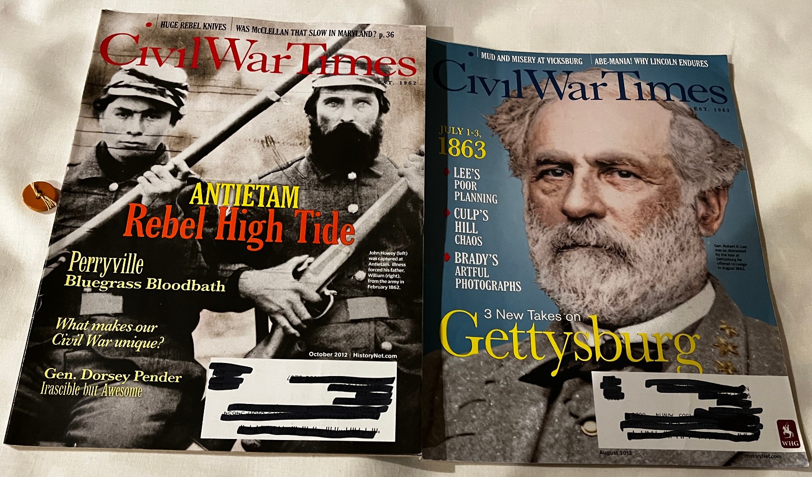 Civil War Times from 2006 to 2017 – 16 Issues – Pages are Clean and Complete