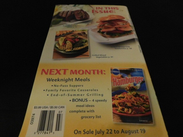 Pillsbury « Grilling » Cookbook July 2003 #269 – 94 pages – Great Recipes!