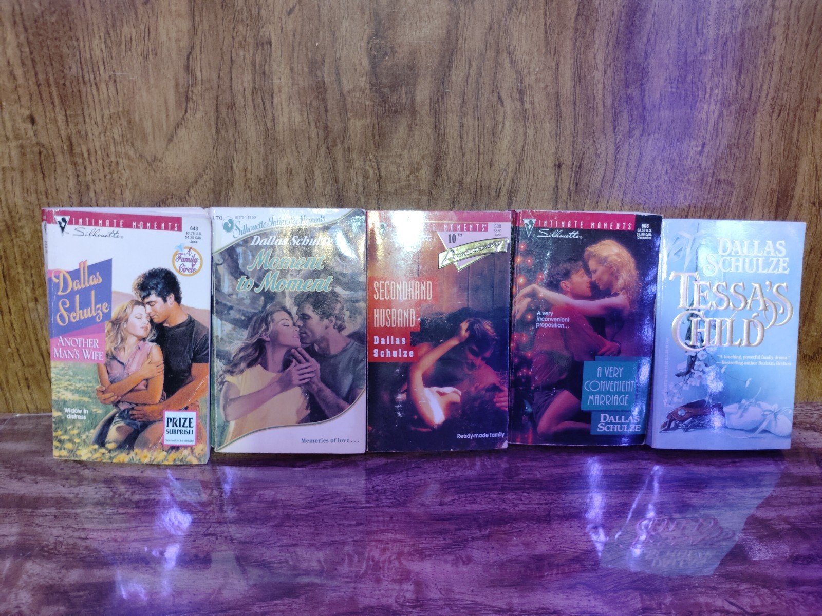Dallas Schulze Lot 5 Vintage Silhouette Romance Intimate Moments Tessa&rsquo;s Child S