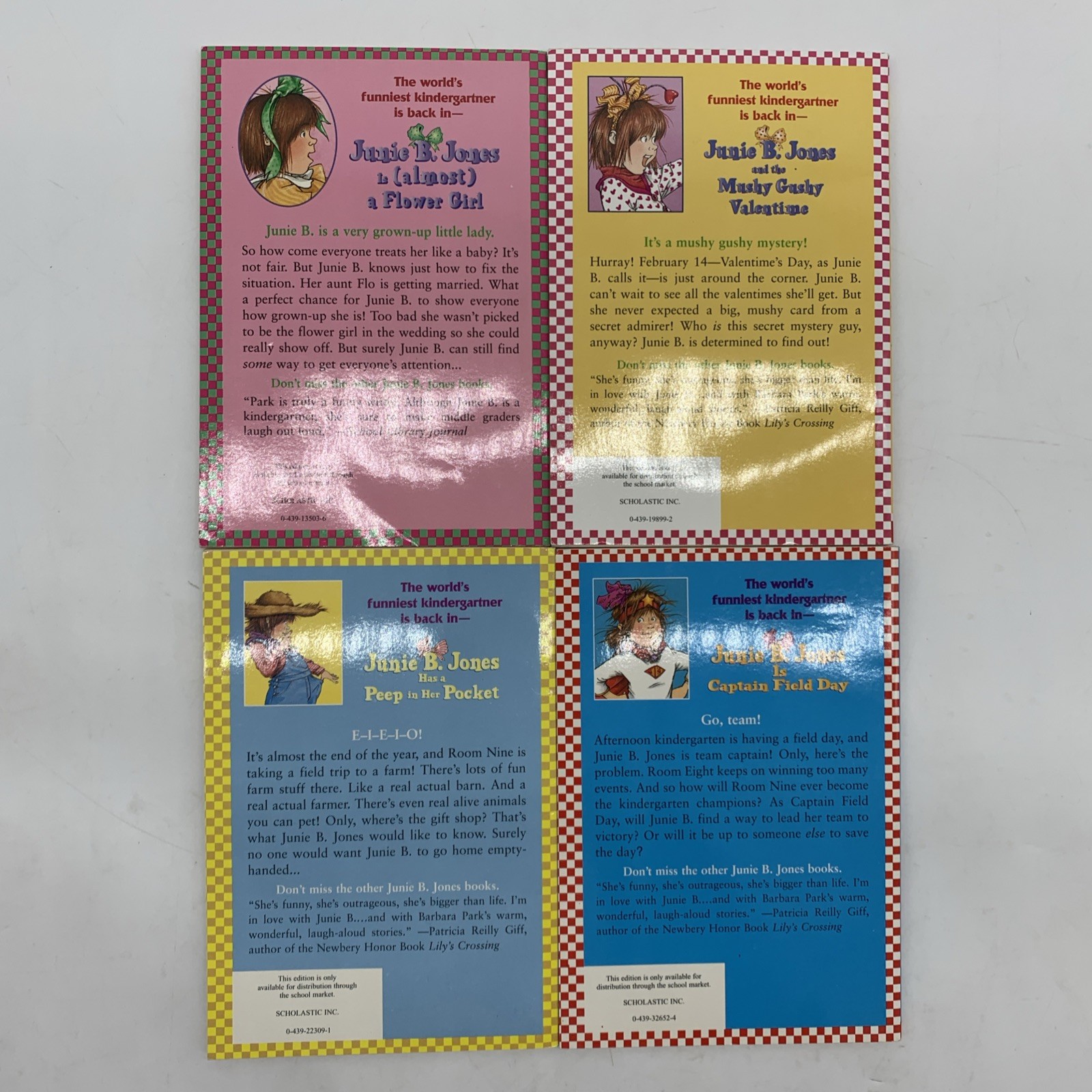 Junie B Jones Barbara Park Lot 25 School Girl Chapter Book Illustrated Grade 1 2