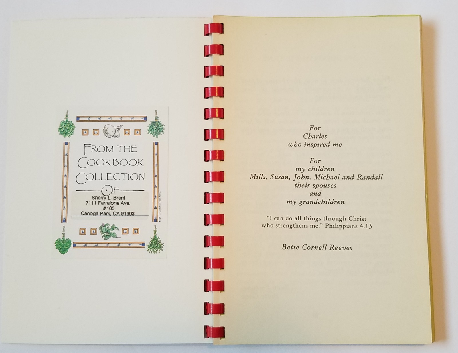 Ol&rsquo;e So Ao, Ole San Antonio Style Recipes, Cookbook. Bette Reeves. 76 Pages.