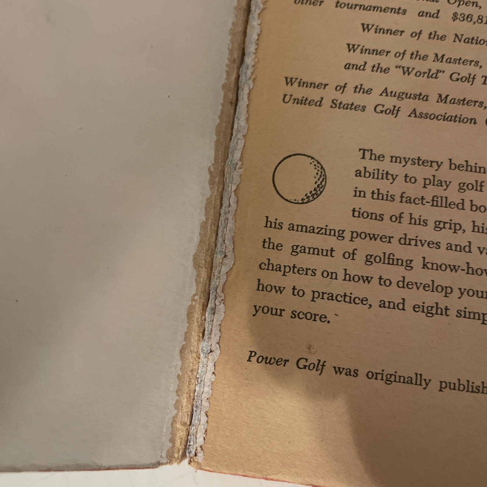 Ben Hogan&rsquo;s Power Golf Pocket Book 120 Self-Teaching Drawings – 6th Print 1957
