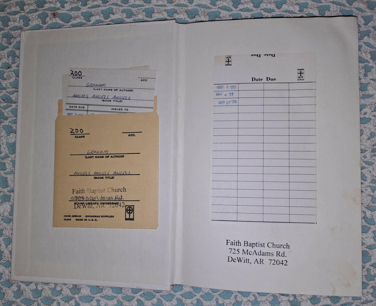 Angels: God&rsquo;s Secret Agents by Billy Graham, 1975 (1st Edition), HC, 175 pages