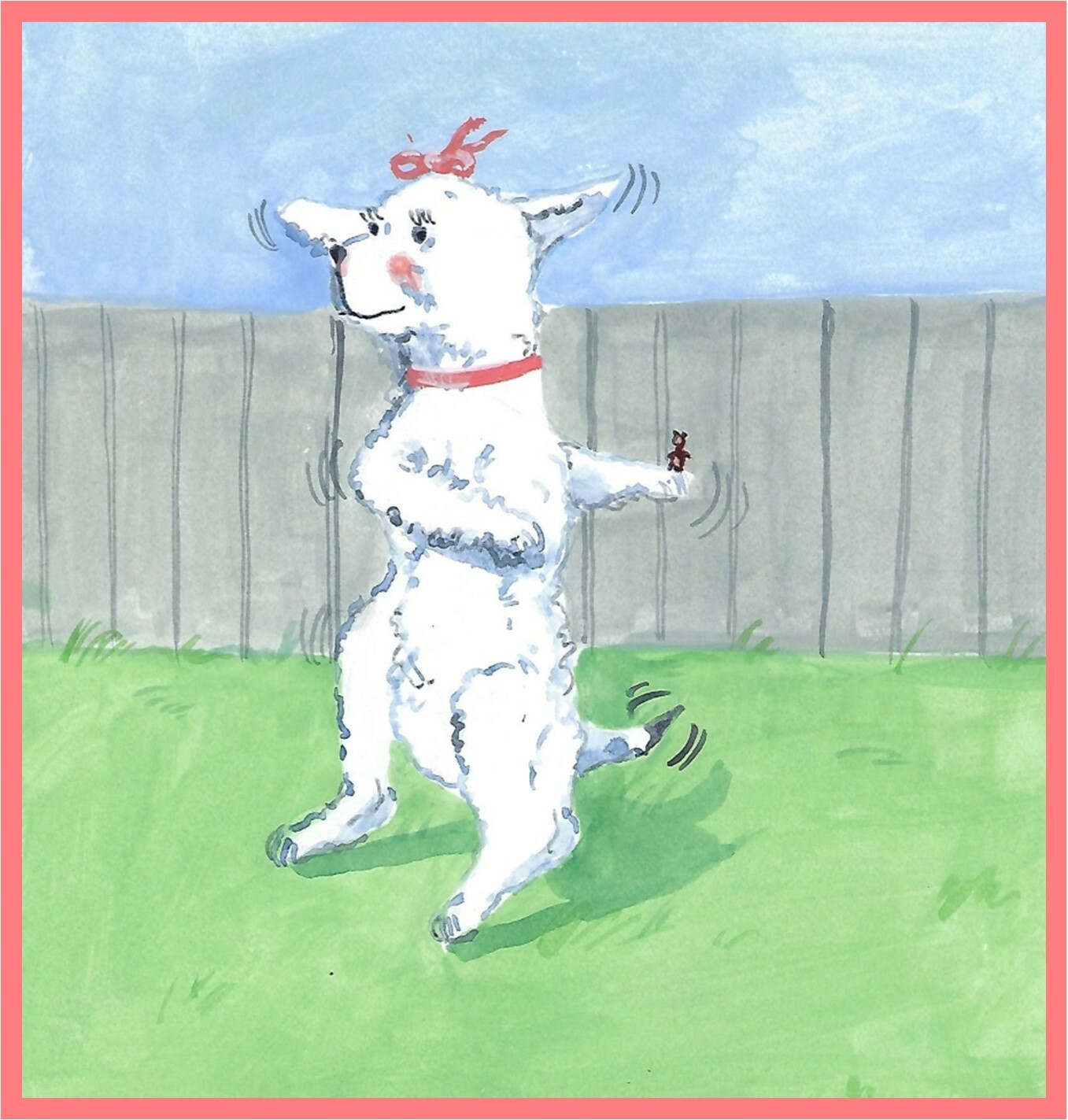 Children&rsquo;s Book, “Pity me I Have A Flea” Animals Dogs Numbers Illustrated Signed