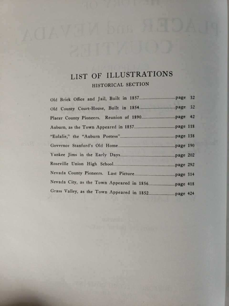 History of Placer and Nevada Counties by W. B. Lardner & M. J. Brock (1924)