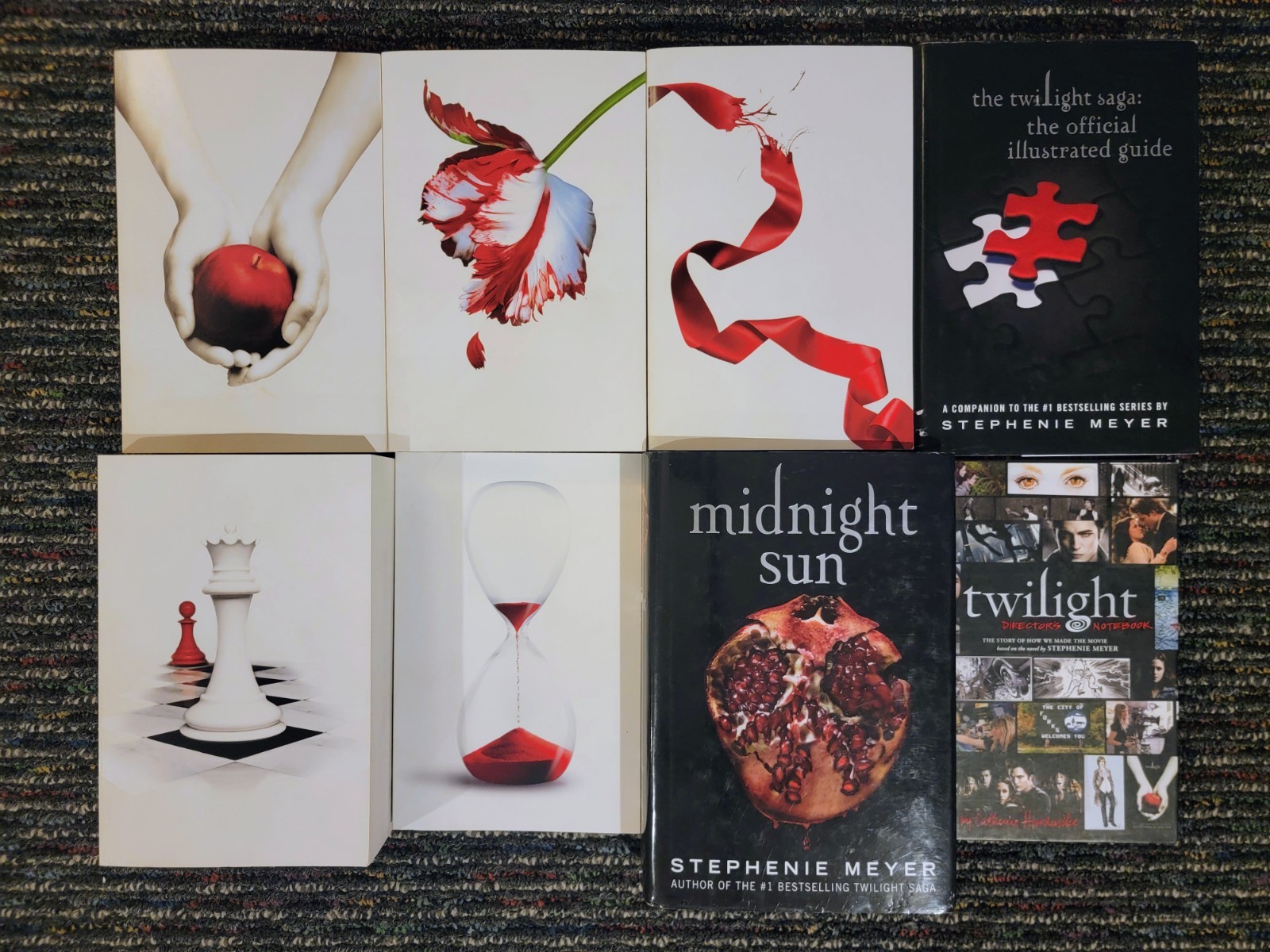 Twilight 8 Book Lot Saga White Collection Illustrated Guide Director&rsquo;s Notebook