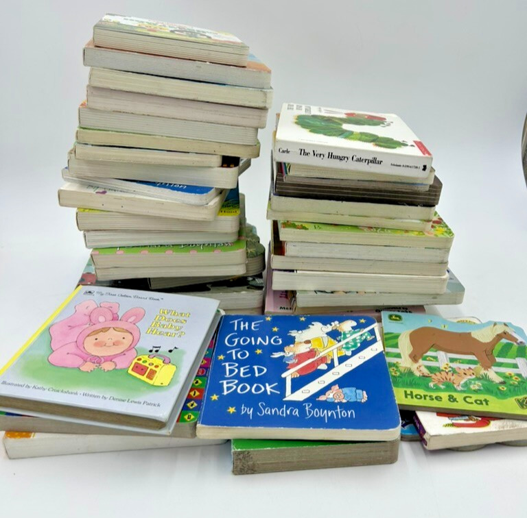 Lot of 100 – Board Books for Children&rsquo;s/ Toddler Babies/Preschool/Daycare