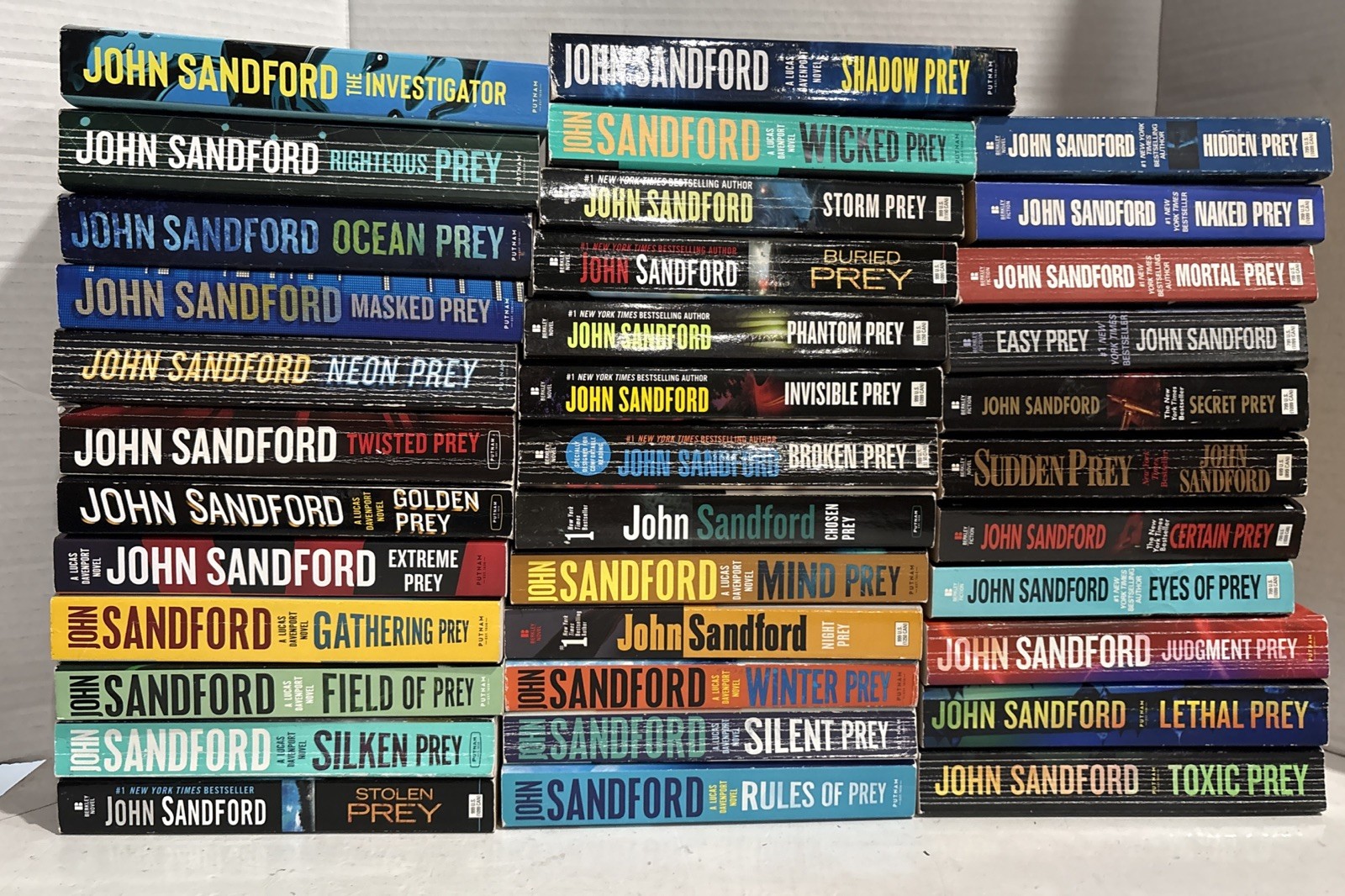 36 Book Lot Complete Lucas Davenport « PREY » Series #1-35+1 JOHN SANDFORD Set