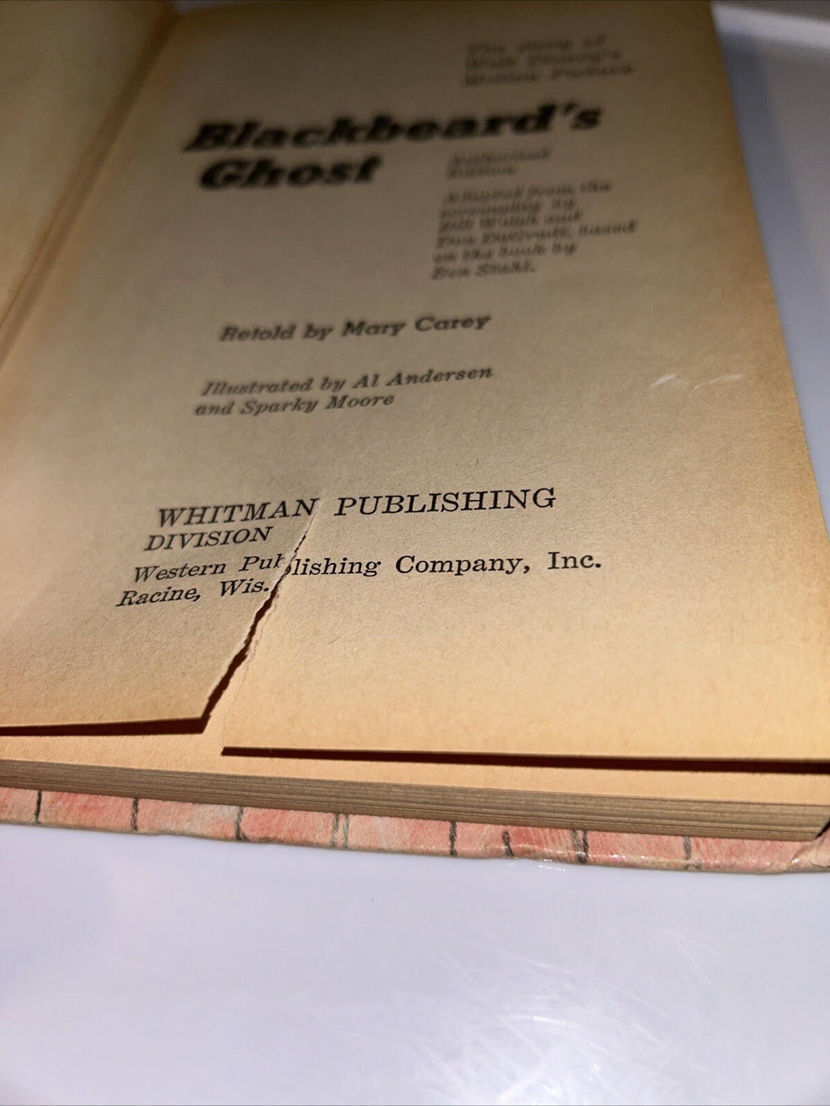 Walt Disneys Blackbeard&rsquo;s Ghost 1968 Whitman Publishing 1575