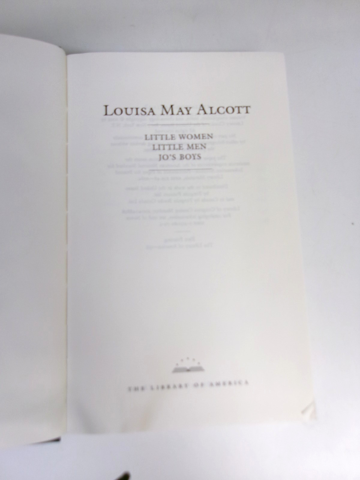 The Library of America – Alcott – in Slip Case