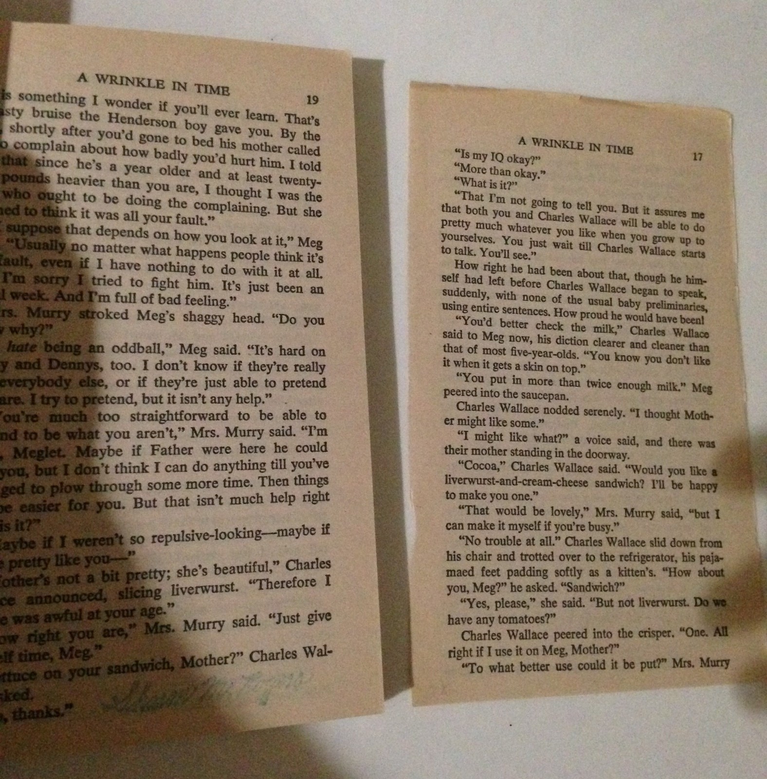 A Wrinkle in Time Madeleine L&rsquo;Engle Laurel Leaf PB Book 1976 *3 Copies*