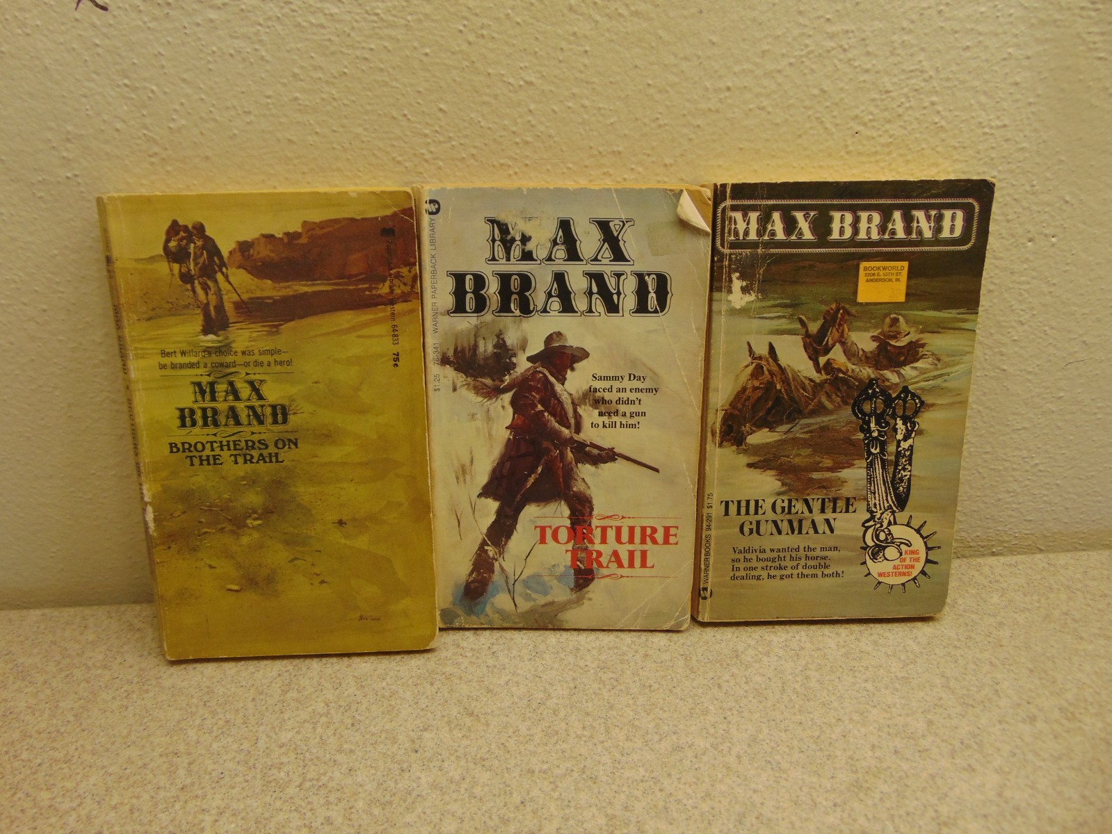 Vintage 1970&rsquo;s Max Brand Westerns Lot Of 11 Books