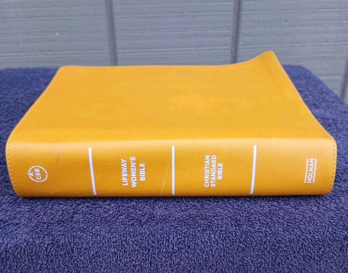 CBS Christian Standard Lifeway Women&rsquo;s Bible Marigold LeatherTouch READ DESCRIPT