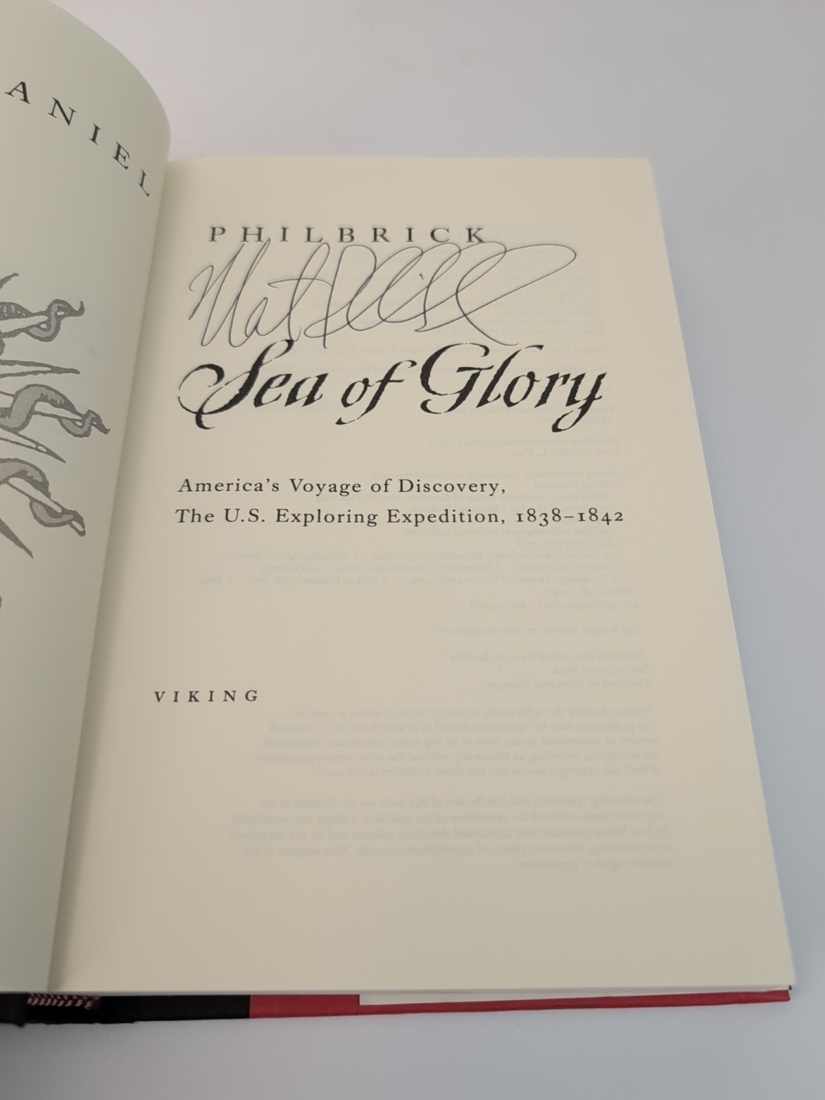 SIGNED 1st/1st Sea of Glory: America&rsquo;s Voyage of Discovery Philbrick HC/DJ 2003