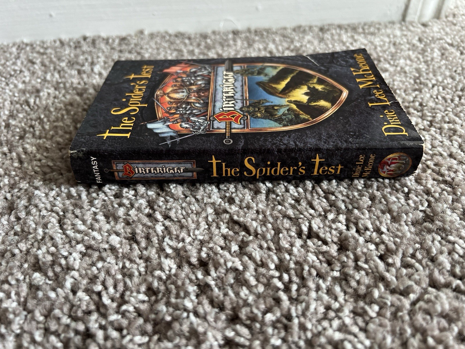 The Spider&rsquo;s Test by Dixie Lee McKeone (TSR, 1996) First Vintage Fantasy MMPB