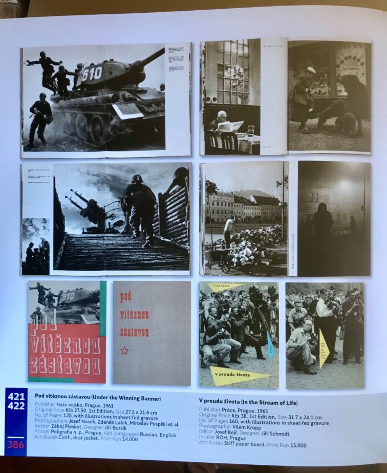 photogravure Czech photobook 1961 Vilem Kropp V proudu zivota