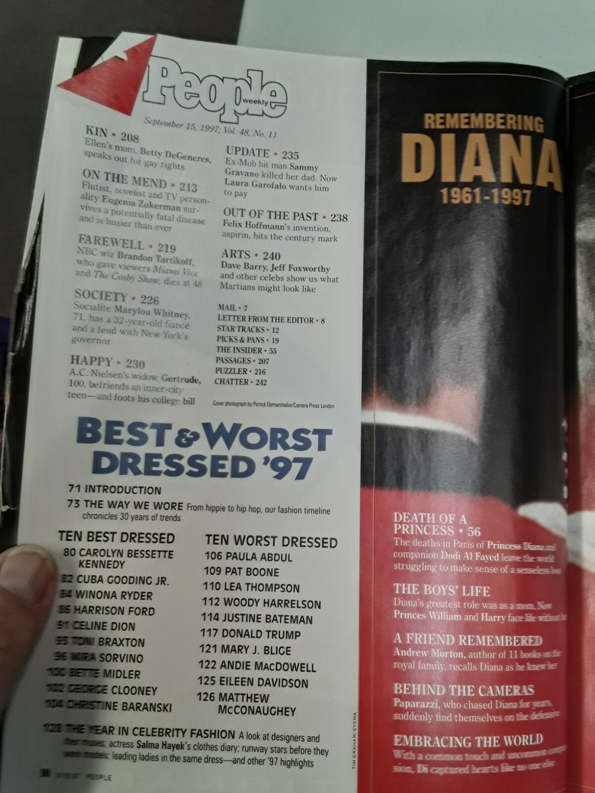 Princess Diana magazine bundle 1997 4 titles death tributes memorials G+ 240229