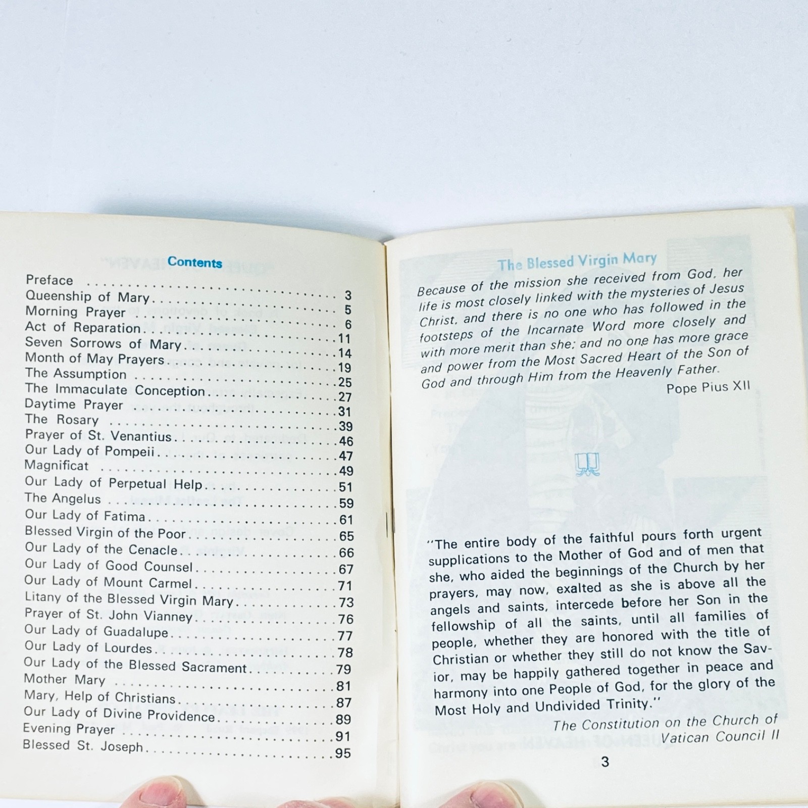 QUEEN of HEAVEN – Booklet – 1976 – The Leaflet Missal Co, 6 X 4&Prime; – 96 Pages –