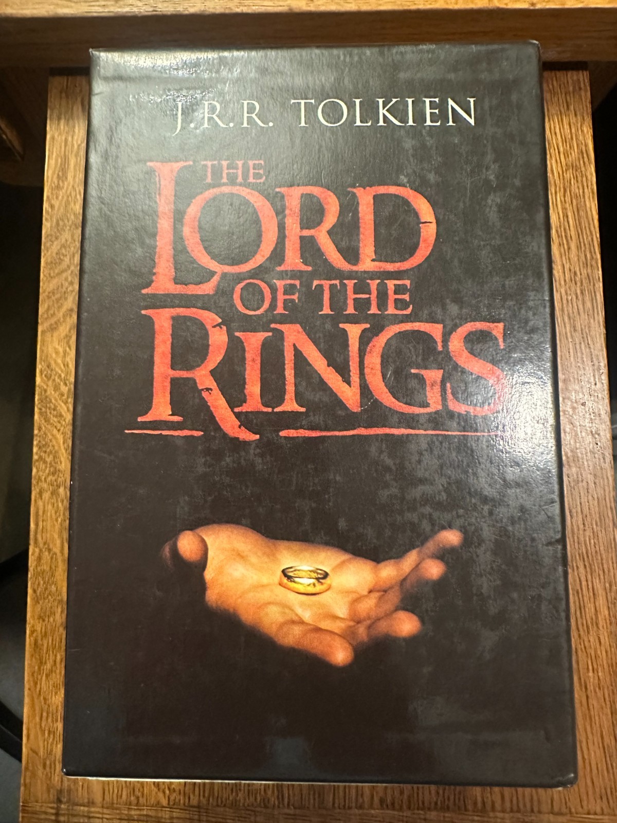 The Lord of the Rings by J.R.R. Tolkien 2001 PAPERBACK BOX SET HOBBIT FANTASY VG