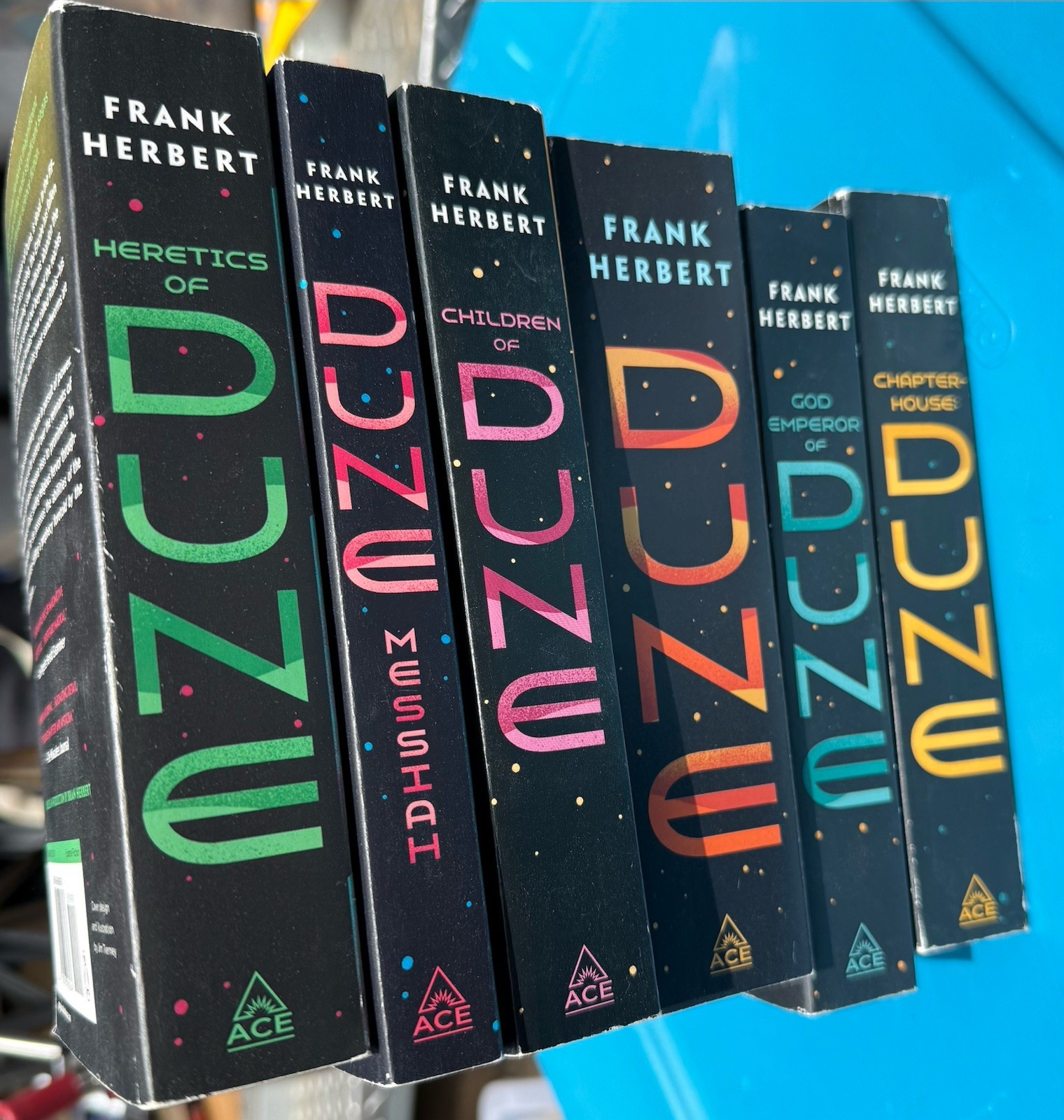 Complete Dune Series by Frank Herbert 6 Books Mass Market Paperback Set