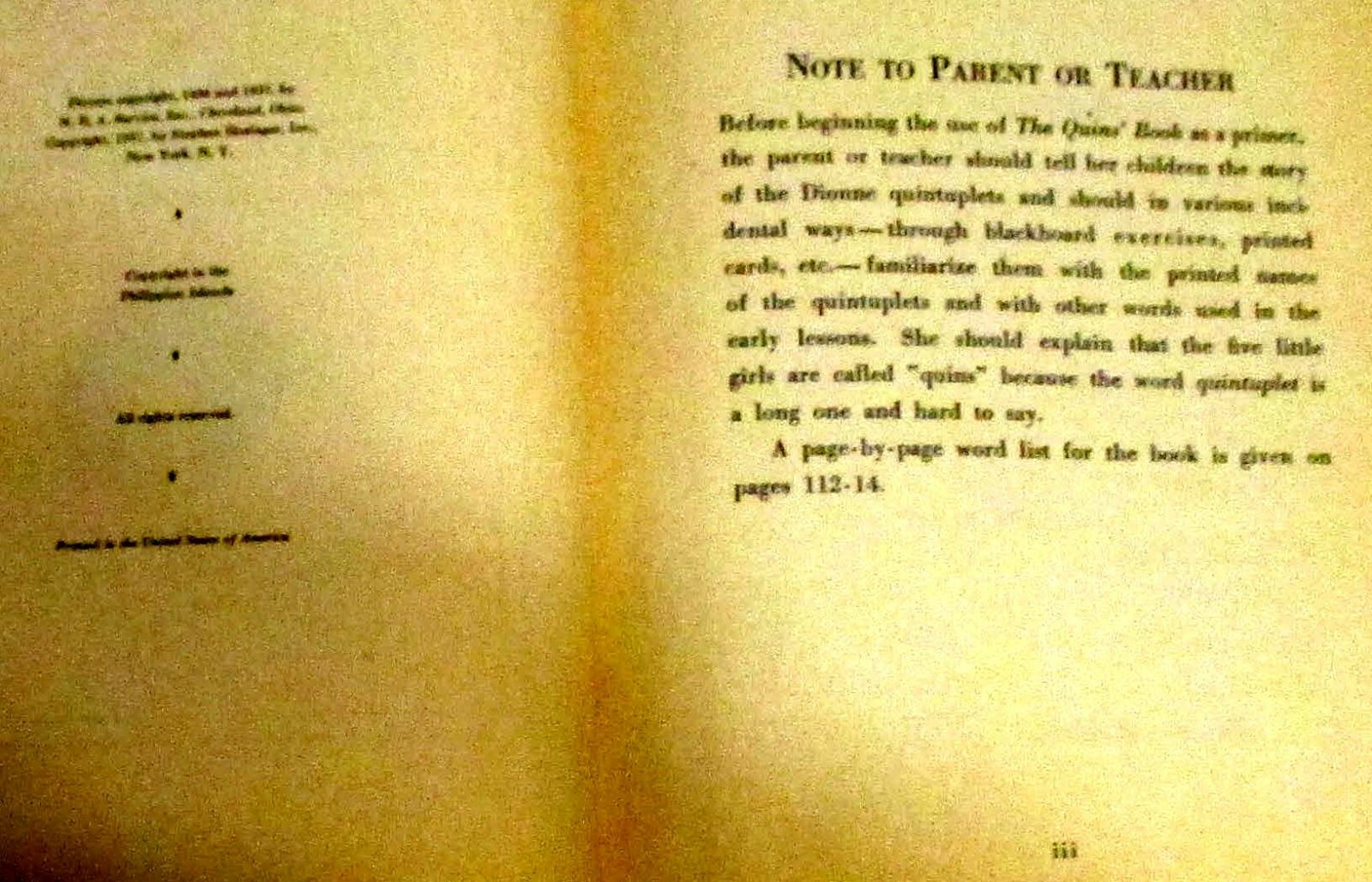 The Quins&rsquo; Book SIGNED by Jean Ayer 1937 114 Pages H/C Photograph Book RARE!!