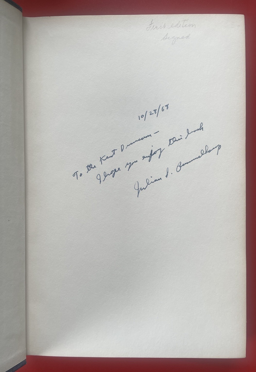 Signed 1st Ed., Pulitzer’s Post-Dispatch 1878-1883, Rammelkamp, HC, VG+, 1967