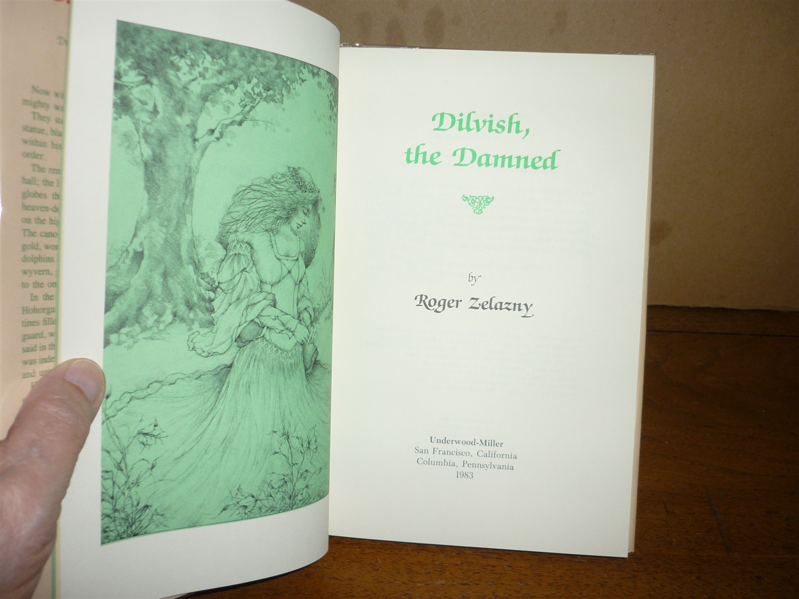 Roger Zelazny. Dilvish the Damned. No. 209 of 333 signed. 1983. Fine in fine dj.