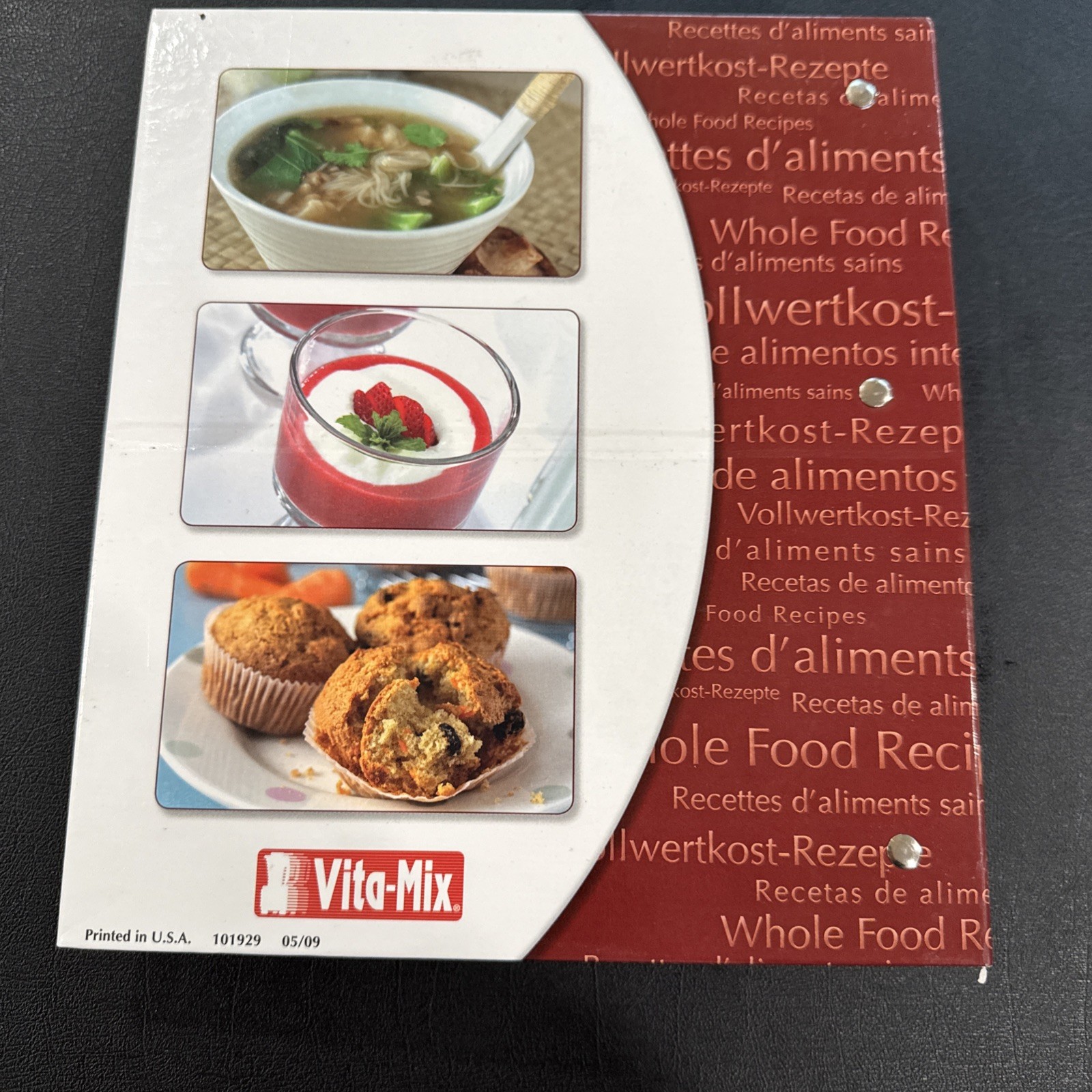Vita-Mix Whole Food Recipes 3-Ring Binder and Owner&rsquo;s Manual 5200 Recipes VGC