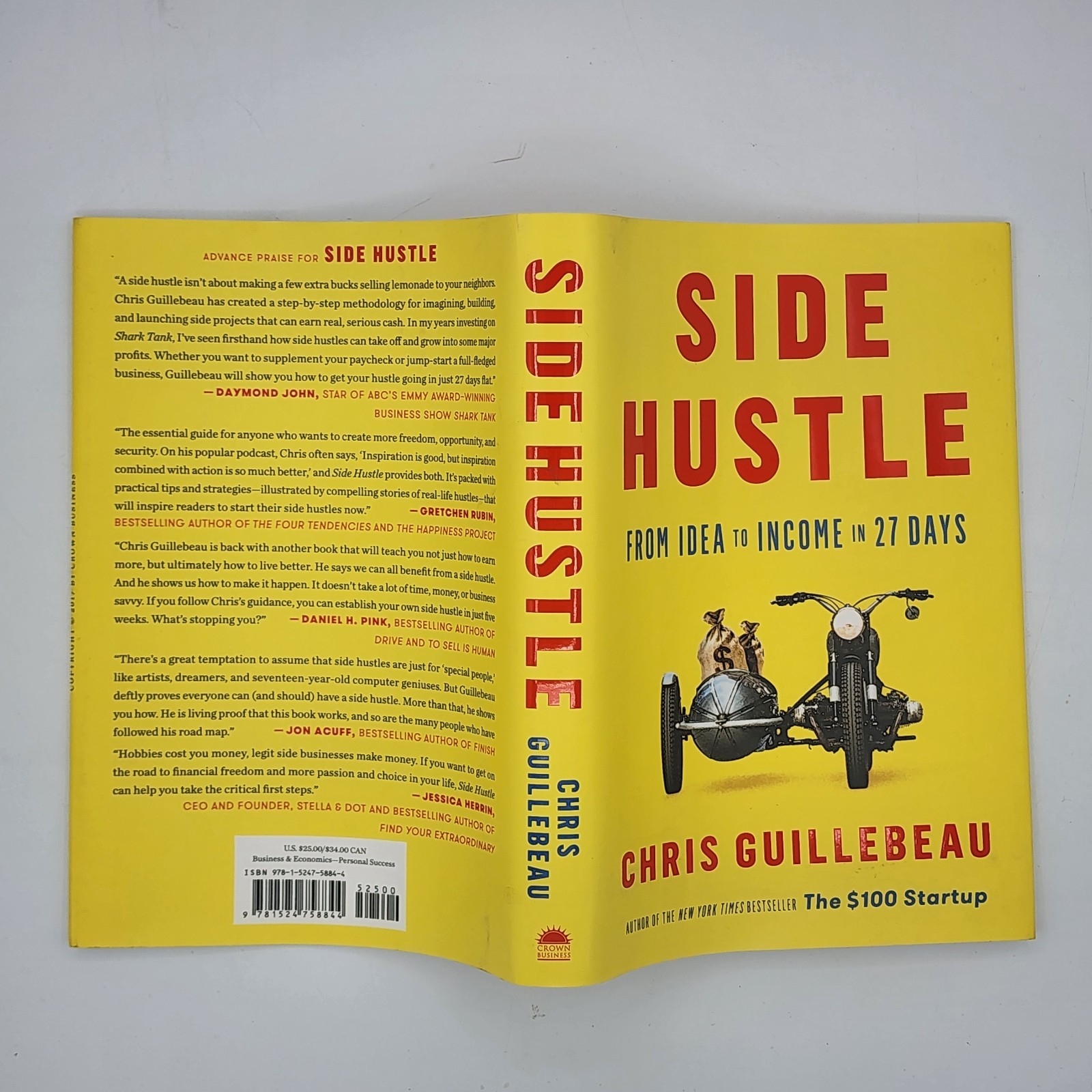 Side Hustle: From Idea to Income in 27 Days 2017 Chris Guillebeau HC DJ (VG)