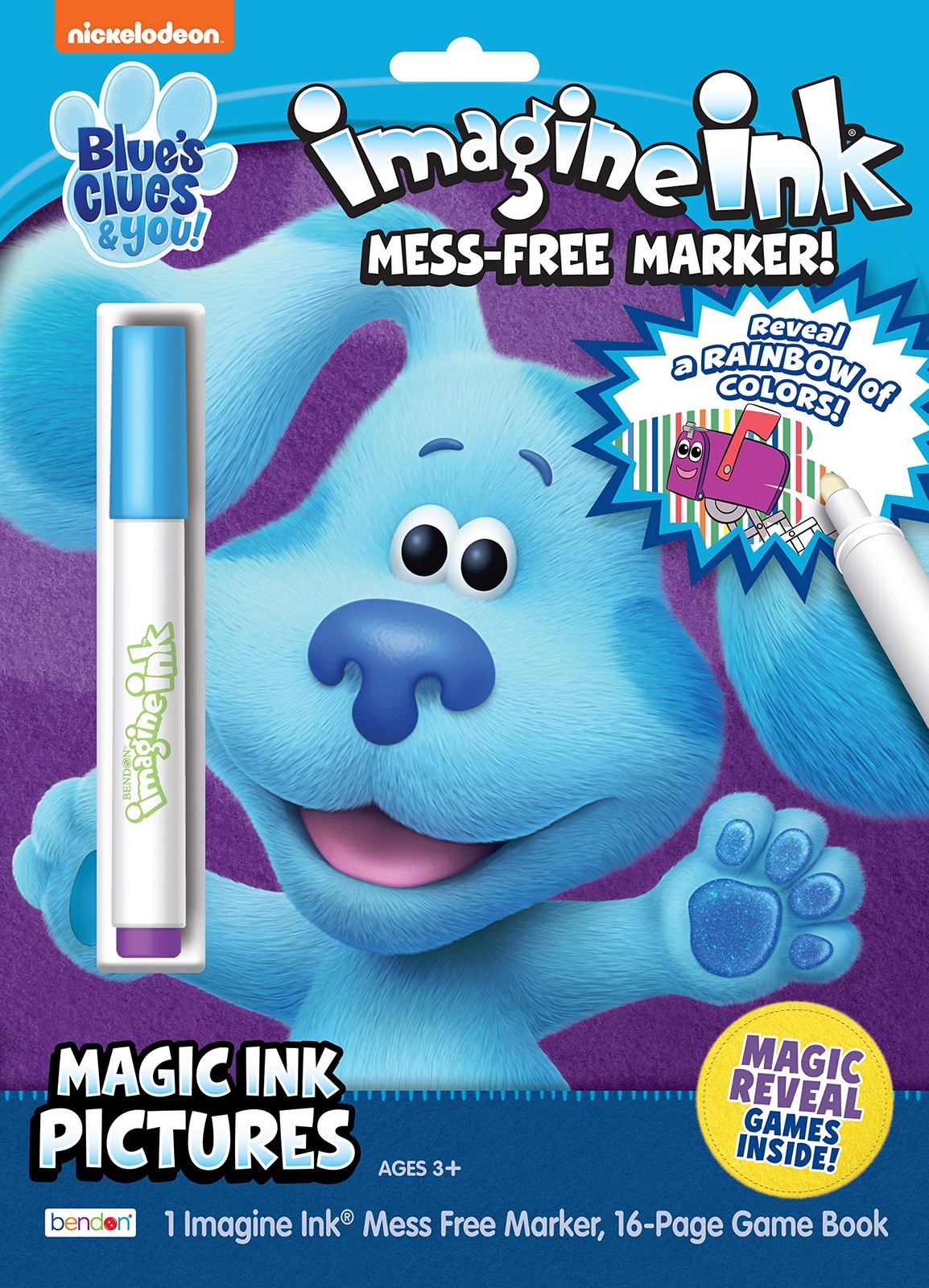 Nickelodeon Blue&rsquo;s Clues and You 16-Page Imagine Ink Coloring B Toy